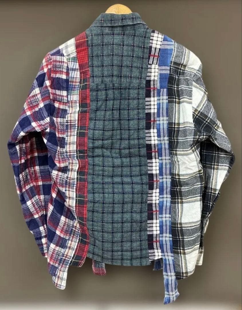 Rebuild by Needles マルチカラー チェック ネルシャツ 再構築