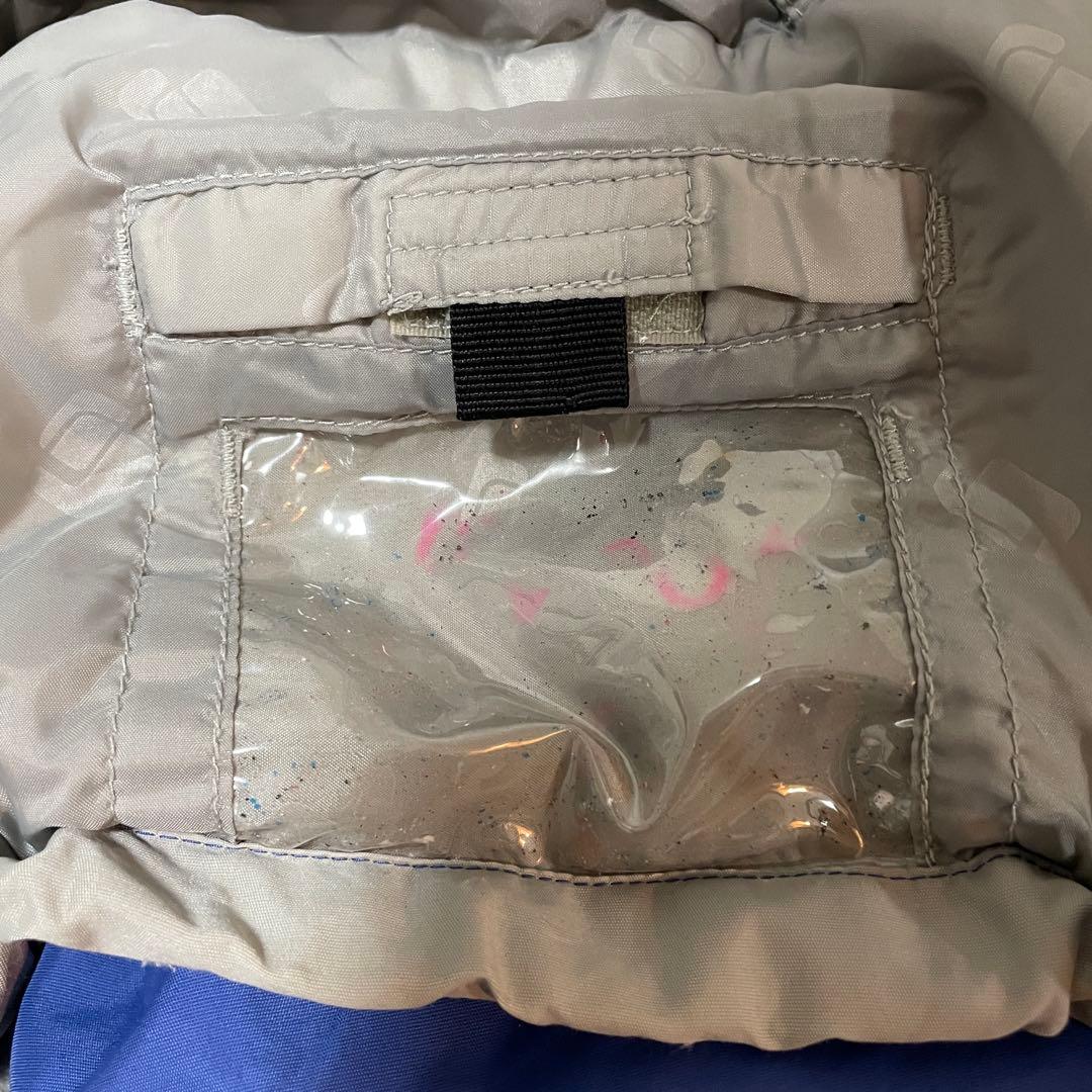 Burtonバートンスキーウェアスノーボードジャケット青ブルー灰色グレー中綿希少