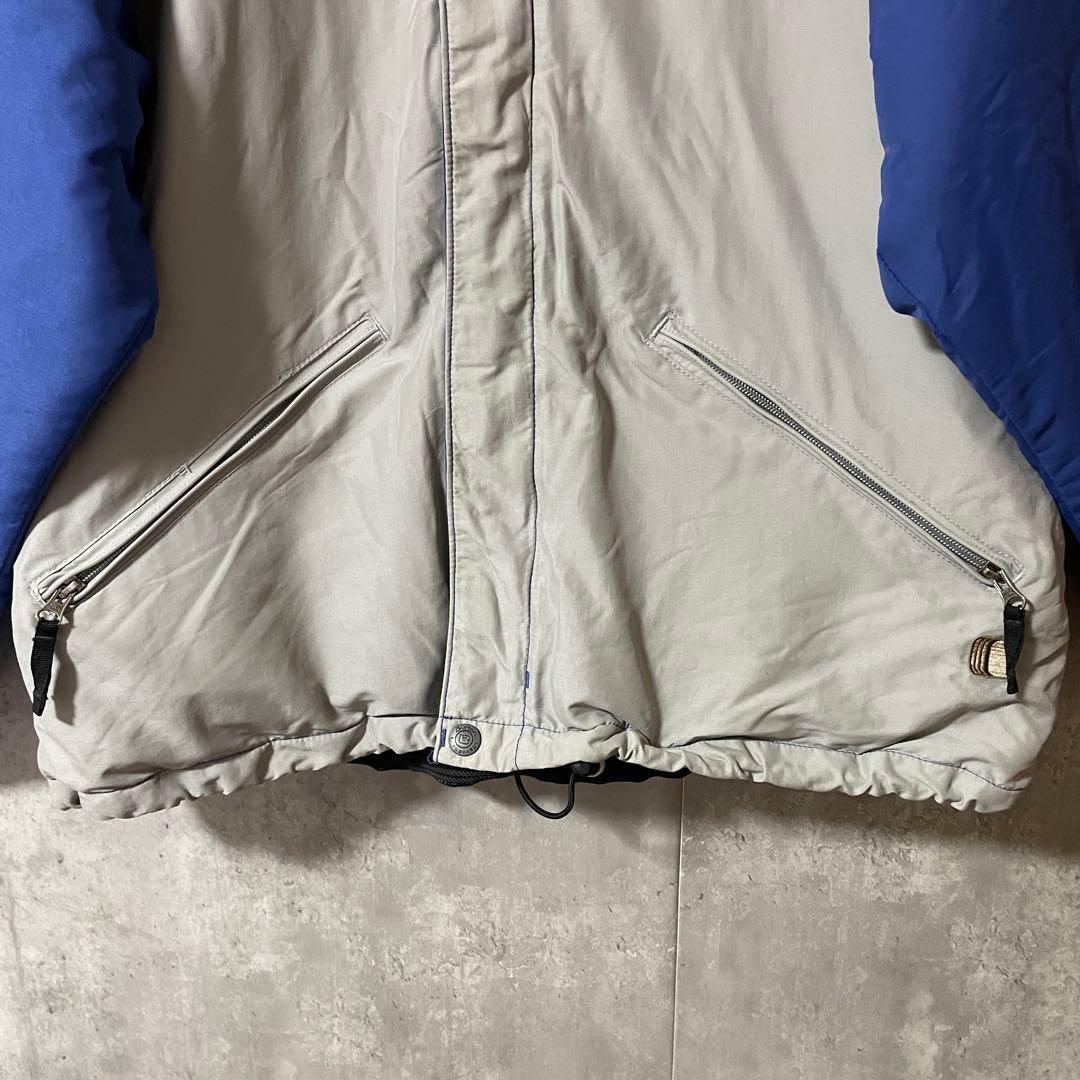 Burtonバートンスキーウェアスノーボードジャケット青ブルー灰色グレー中綿希少