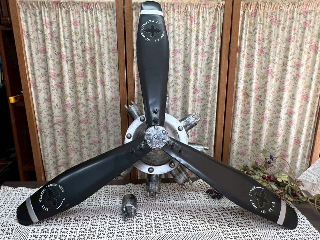 マーヴェリック＊航空機 プロペラ アンティーク インテリア オブジェ