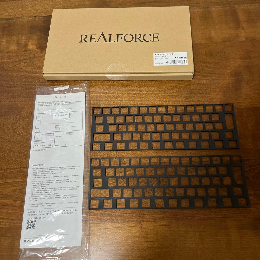 REALFORCE R3HC13 日本語配列 ブラック 静音 キースペーサー付