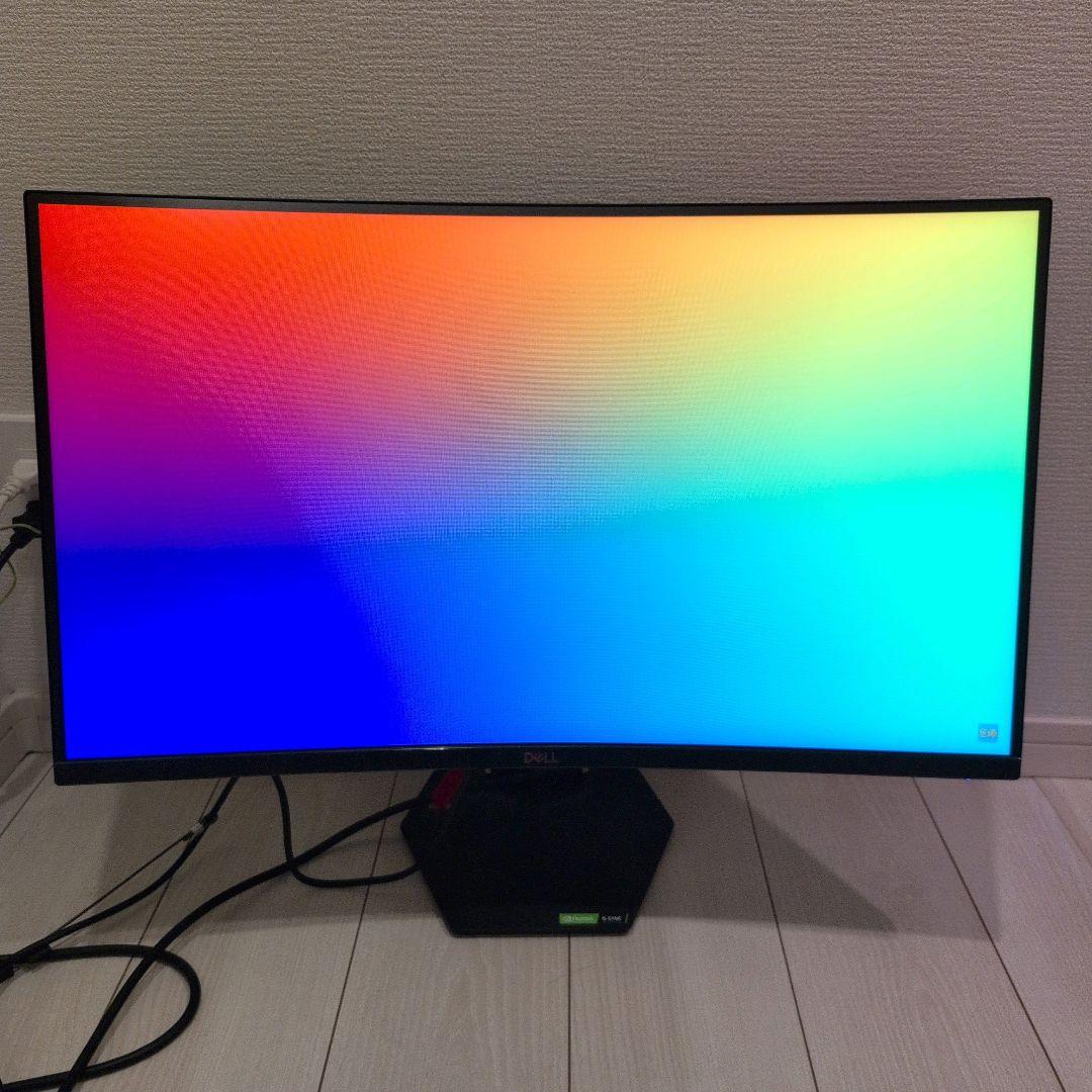 【極美品】Dell 27 湾曲ゲーミングモニター S2721HGF