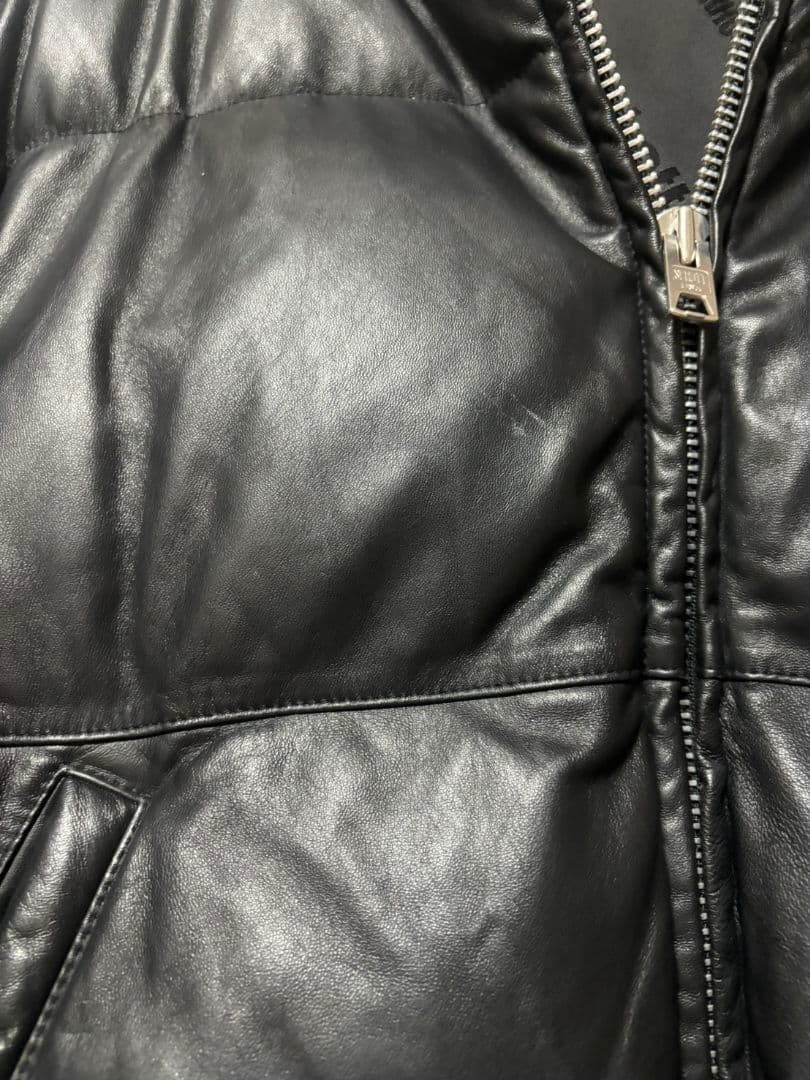 値下げ不可　ネイバーフッド　Schott 　レザー　ダウンジャケット