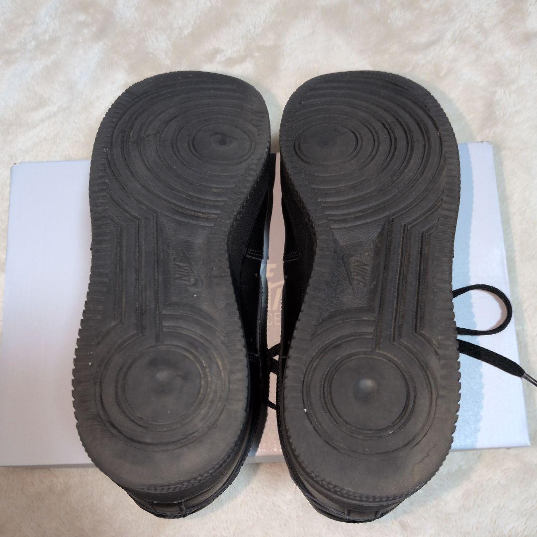 ナイキ　エア フォース1 ′07　ブラック　レザー　27cm