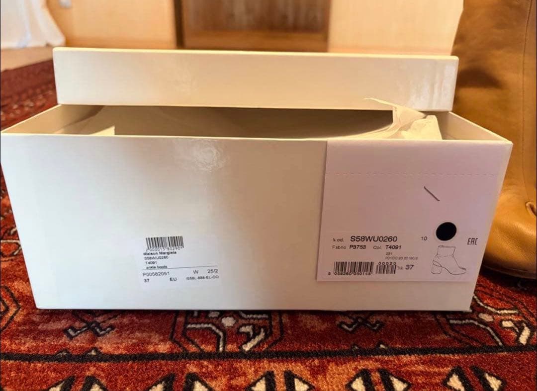 【Maison Margiela】新品未使用マルジェラ/タビブーツ/ブラウン37