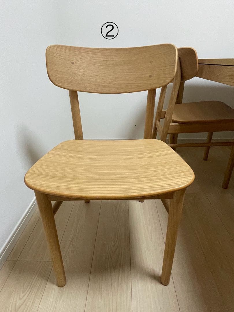 無印良品　ダイニングテーブル　椅子No.②