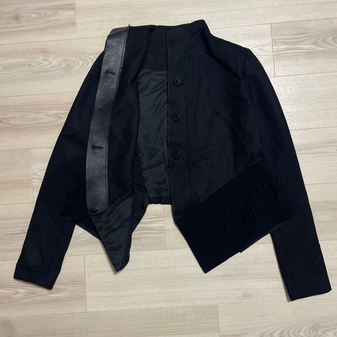 sharon wauchob シャロンワコブ 変形 ショートジャケット 黒 38