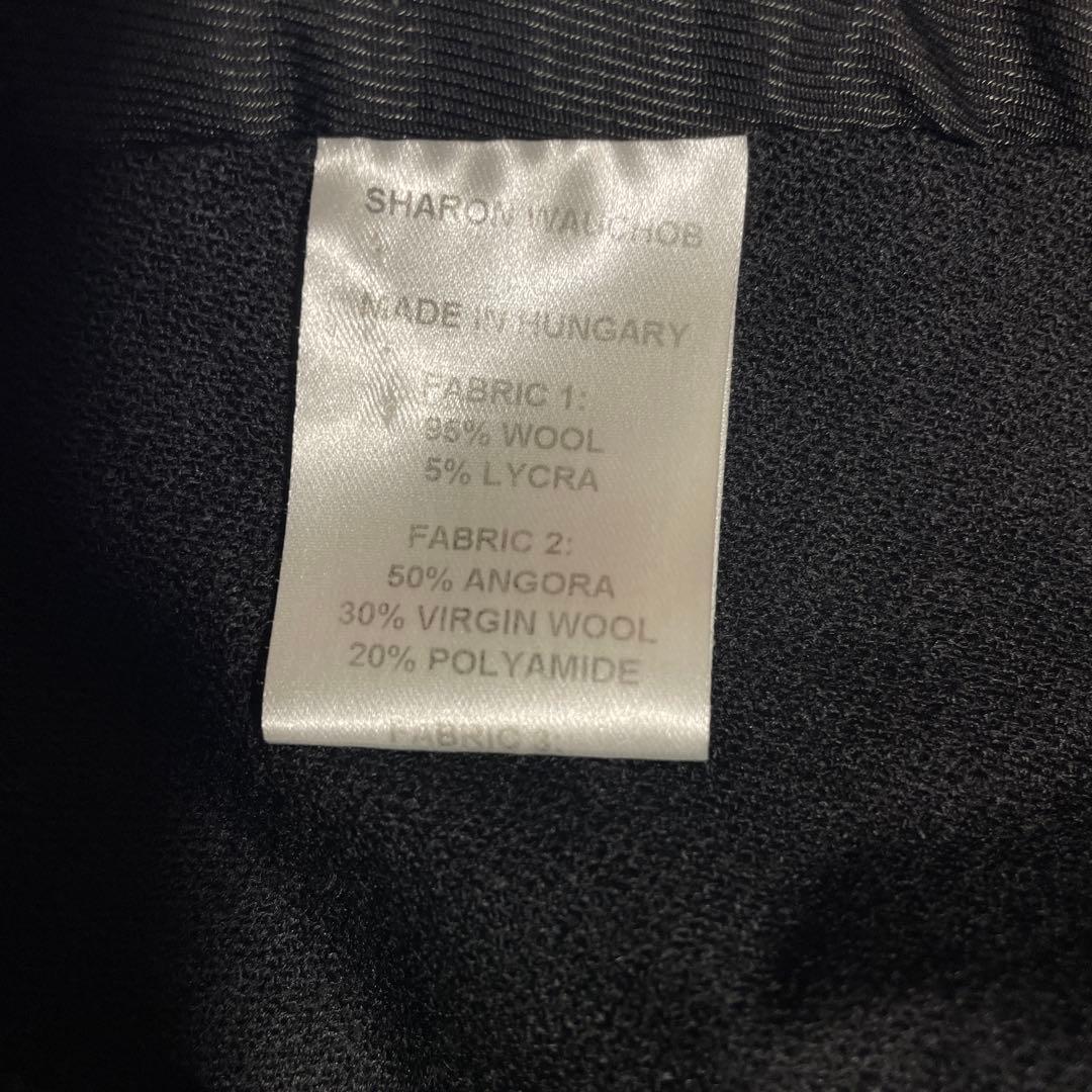 sharon wauchob シャロンワコブ 変形 ショートジャケット 黒 38