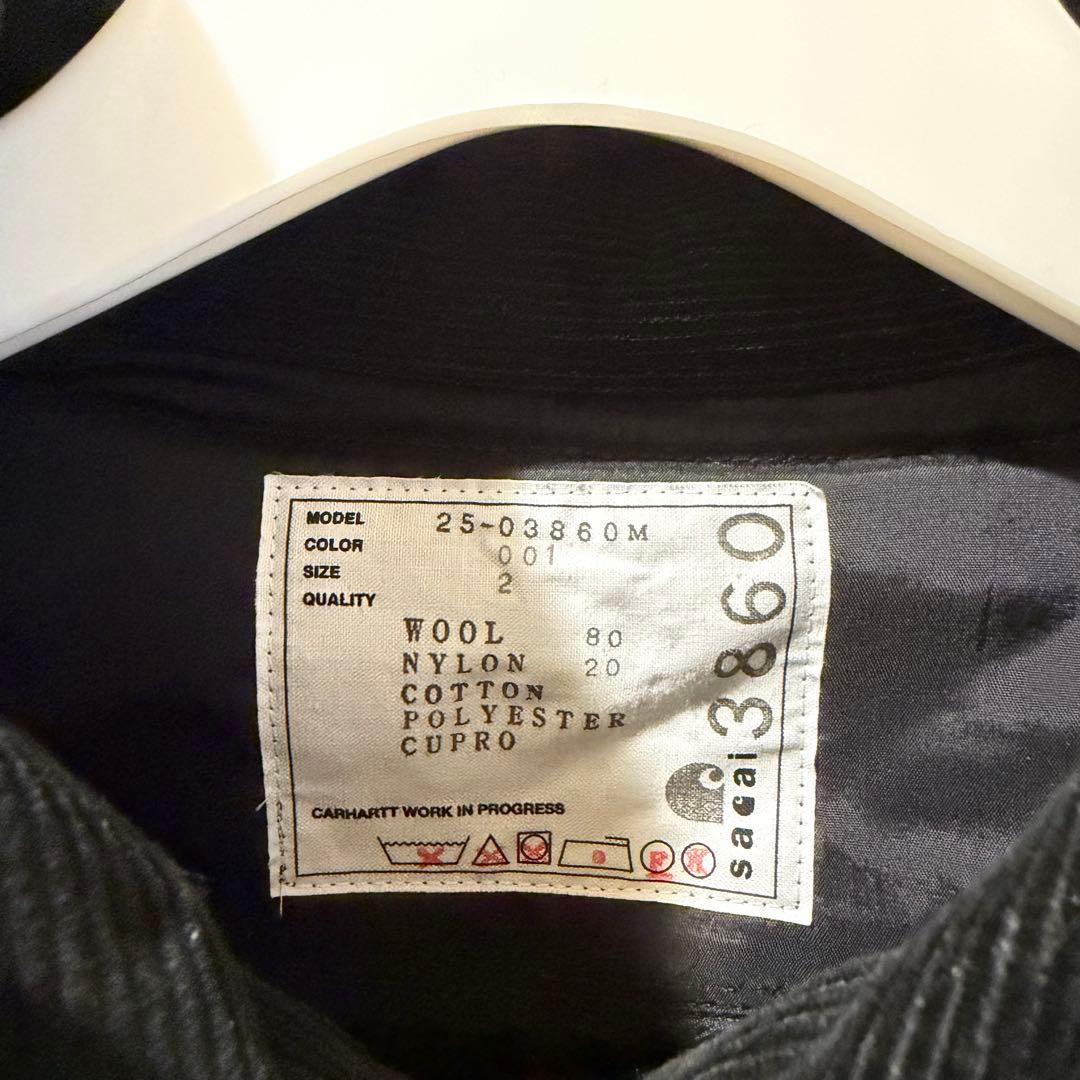 D*様 新品 sacai Carhartt Duck Wool Knit bla