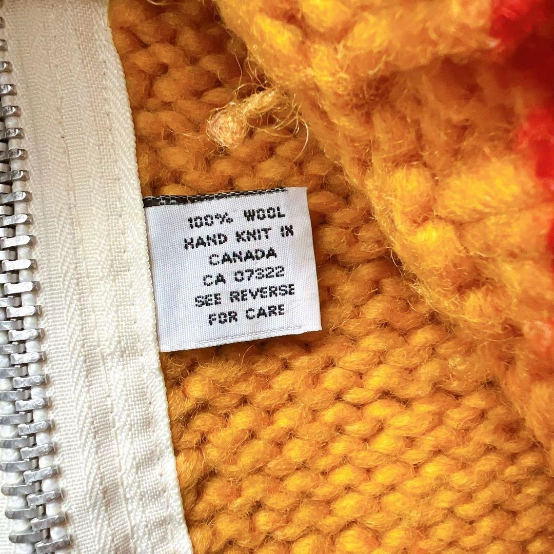 CANADIAN SWEATER　ハンドニット　カウチン　ニットジャケット