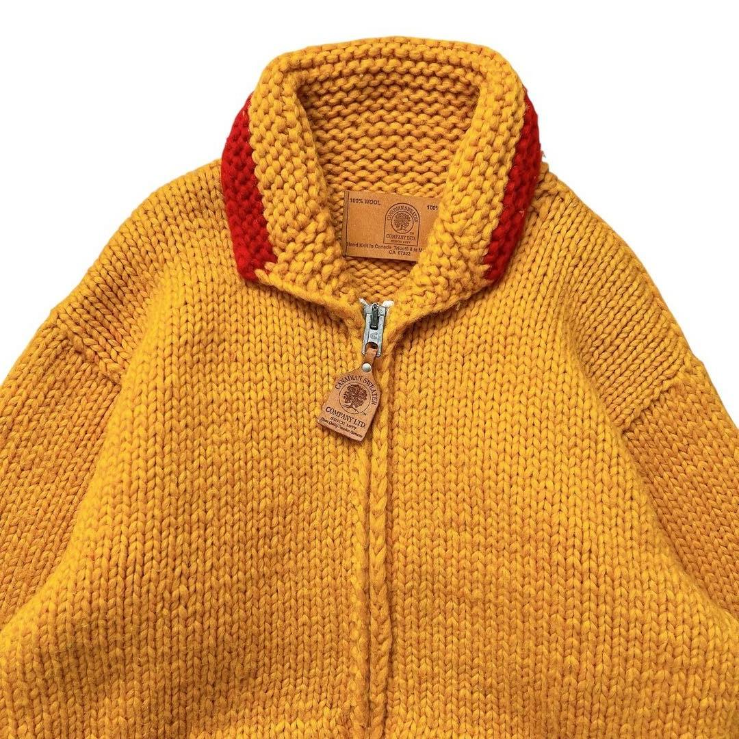CANADIAN SWEATER　ハンドニット　カウチン　ニットジャケット