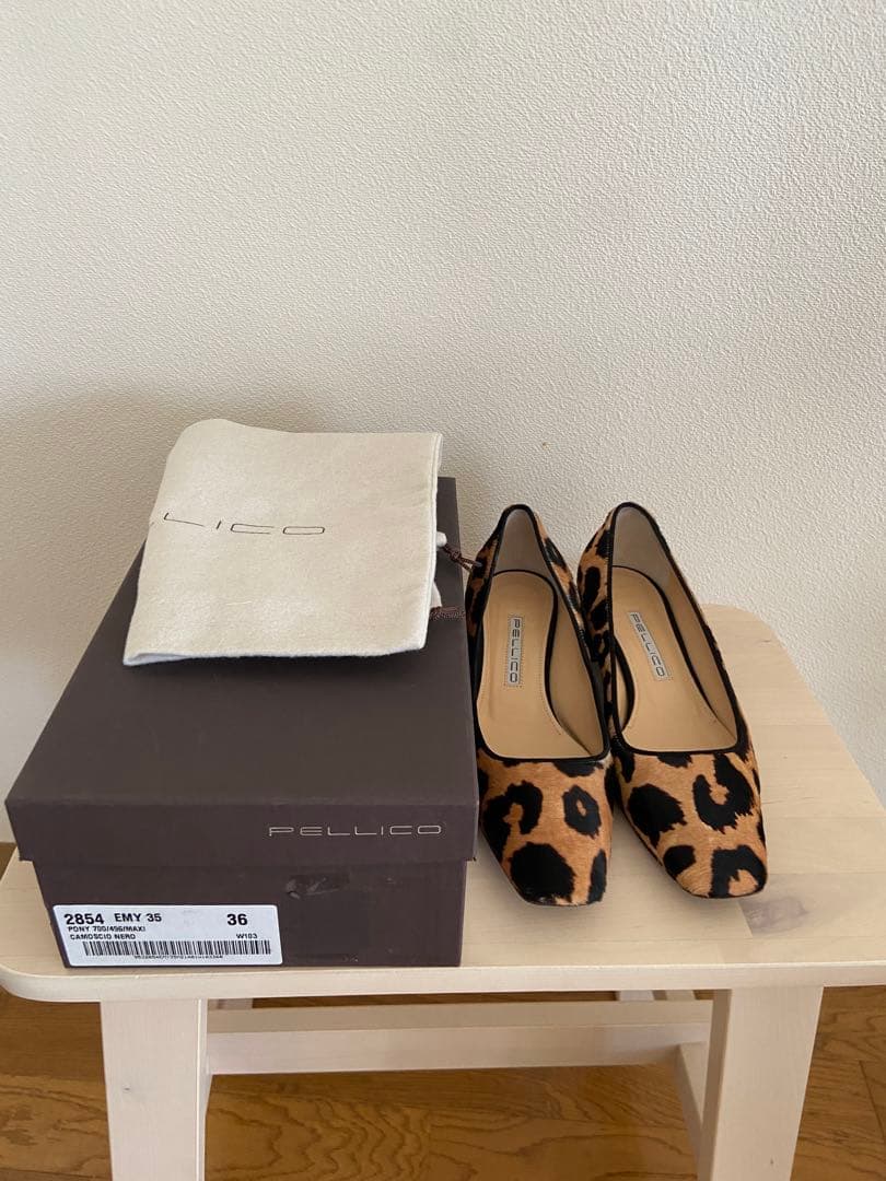 値下げ　ペリーコハラコレオパード柄パンプス　１回使用