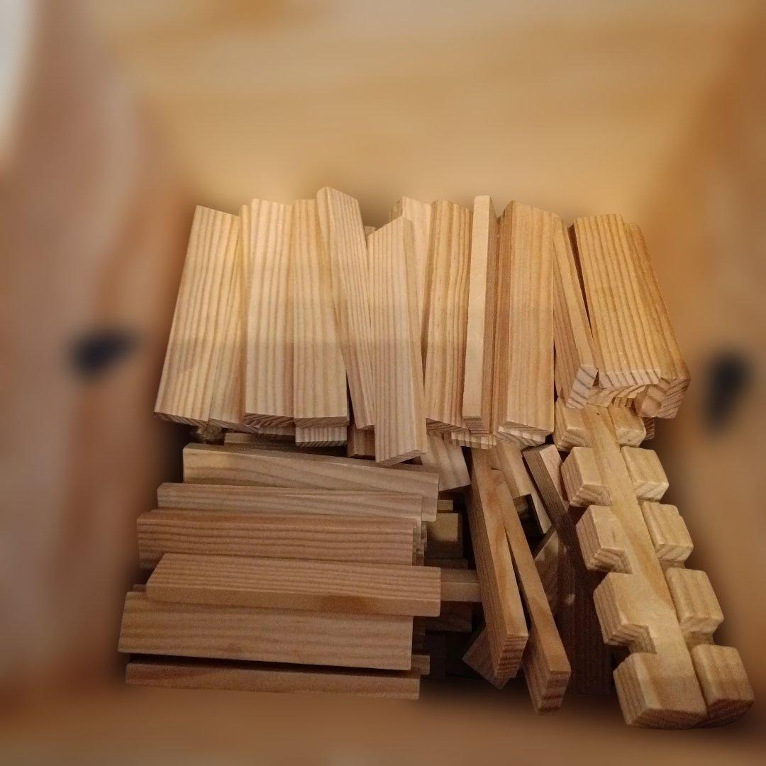 KAPLA 木製積み木セット 収納ボックス付き280pcs木箱付