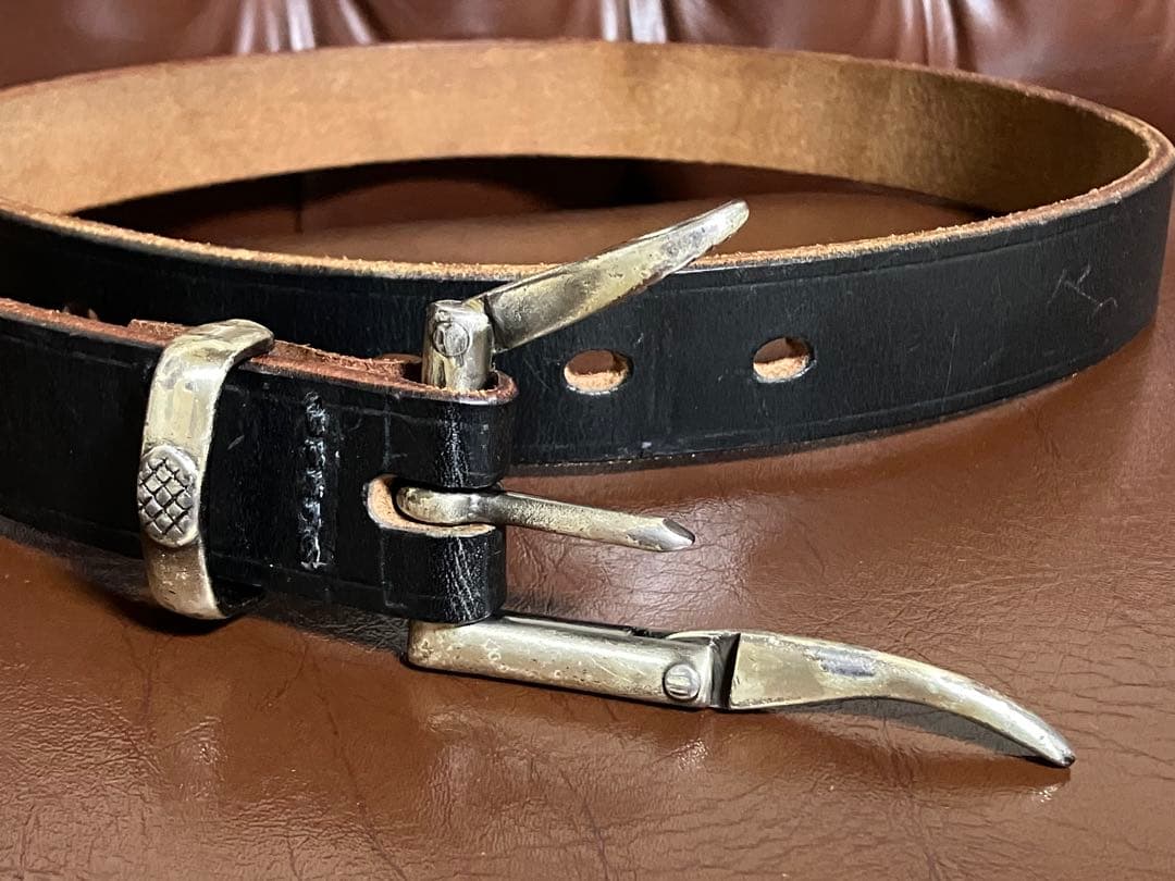 美品 チャップリン BRILLO FIREMAN BELT 34 黒 サドル