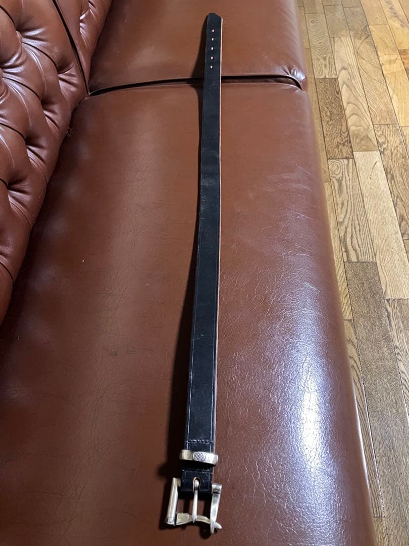 美品 チャップリン BRILLO FIREMAN BELT 34 黒 サドル