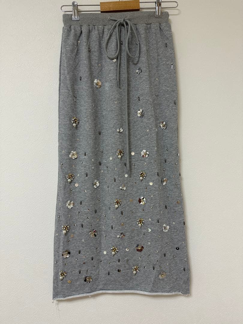 スカート Ameri BIJOU MOTIF SWEAT SKIRT