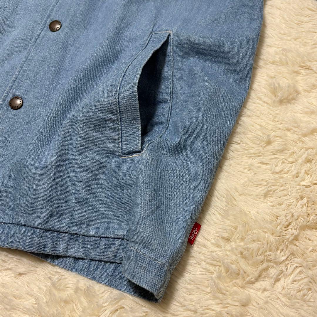 stussy ステューシー シャツアウター フード付き デニムジャケット S