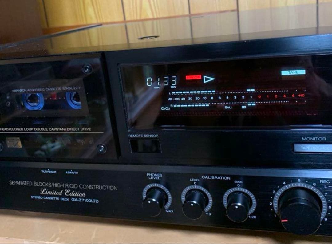 【中古】A&D GX-Z7100LTD 3ヘッドカセットデッキ 限定版リモコン付