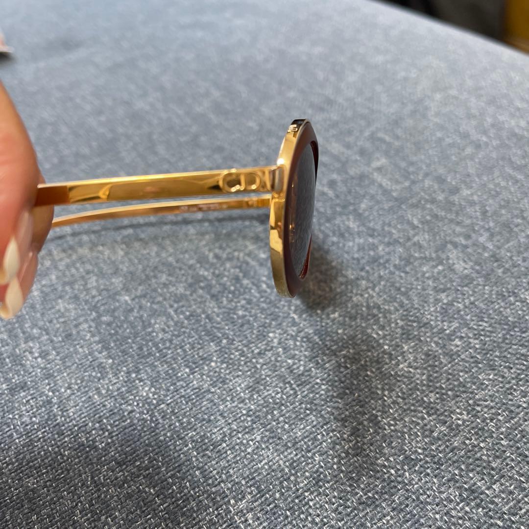 クリスチャンディオール　ゴールドフレームサングラス