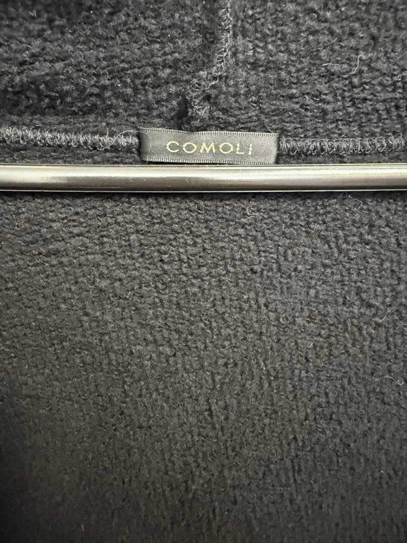 COMOLI 25AW コットン裏毛 ジップパーカー