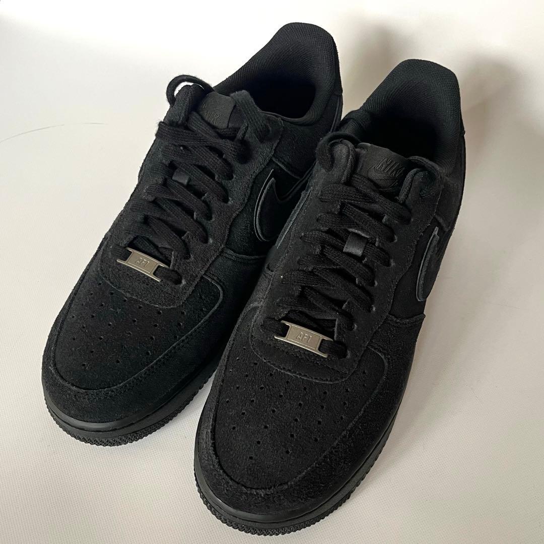 靴 Nike Air Force 1 Low \"Suede/Black Cat\"