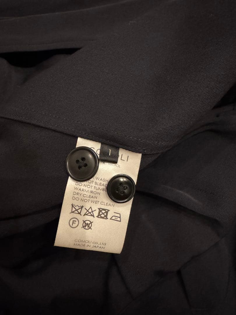 comoli コモリ ウールギャバ オールインワン NAVY 1