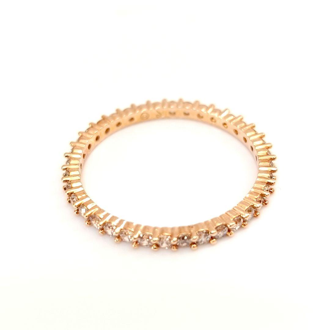 美品 スワロフスキー Matrix エタニティ リング 指輪 ゴールド 箱なし