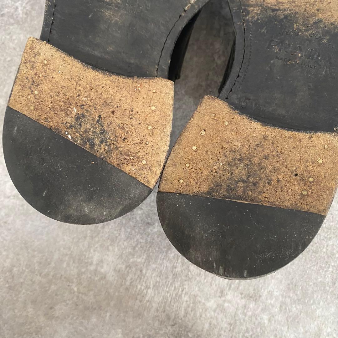 PRADA プラダ　ペニーローファー　レザー　ブラック　アーカイブ　24.5cm