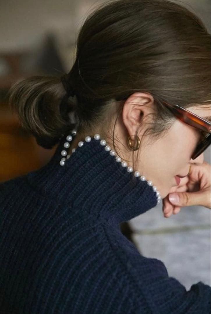 SEVEN TEN b MIHO KAWAHITO パールニット