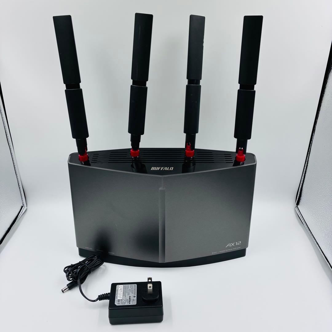 バッファロー　高性能　Wi-Fi6ルーター WXR-6000AX12S