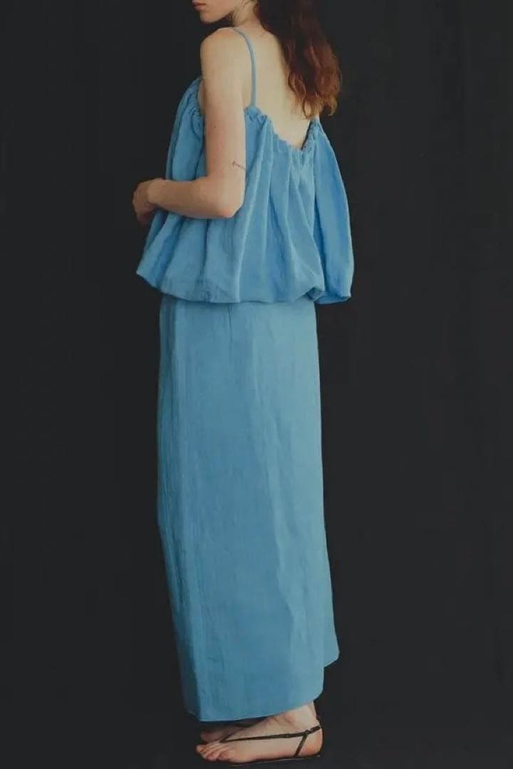 トップス Uhr / Linen Balloon Camisole/ BROWN