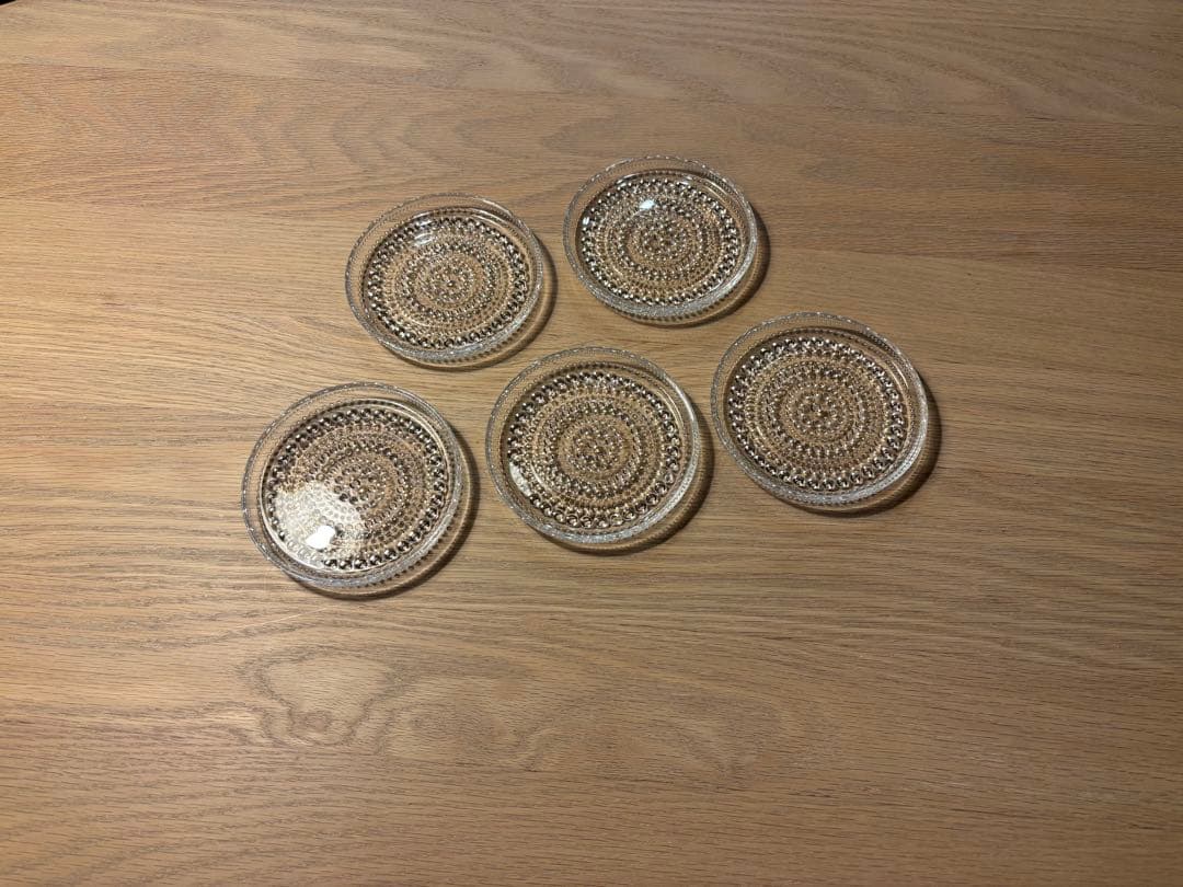 カステヘルミ　クリア10cm 小皿　５枚セット