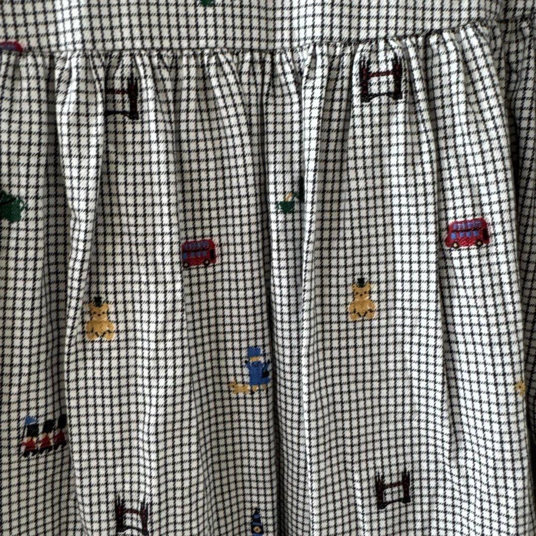 familiar チェック柄 ワンピース 100