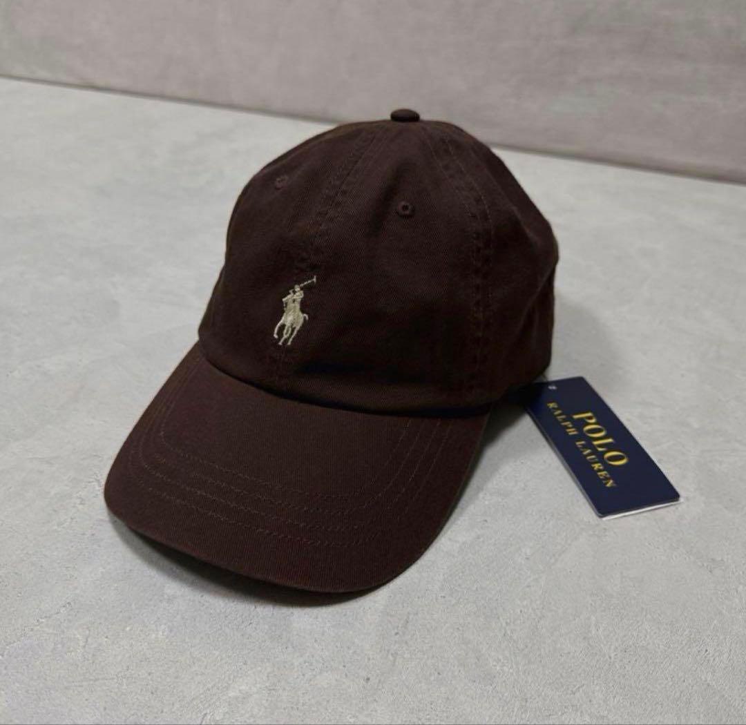 新品 25AW ポロラルフローレン スポーツキャップ ナツメグブラウン
