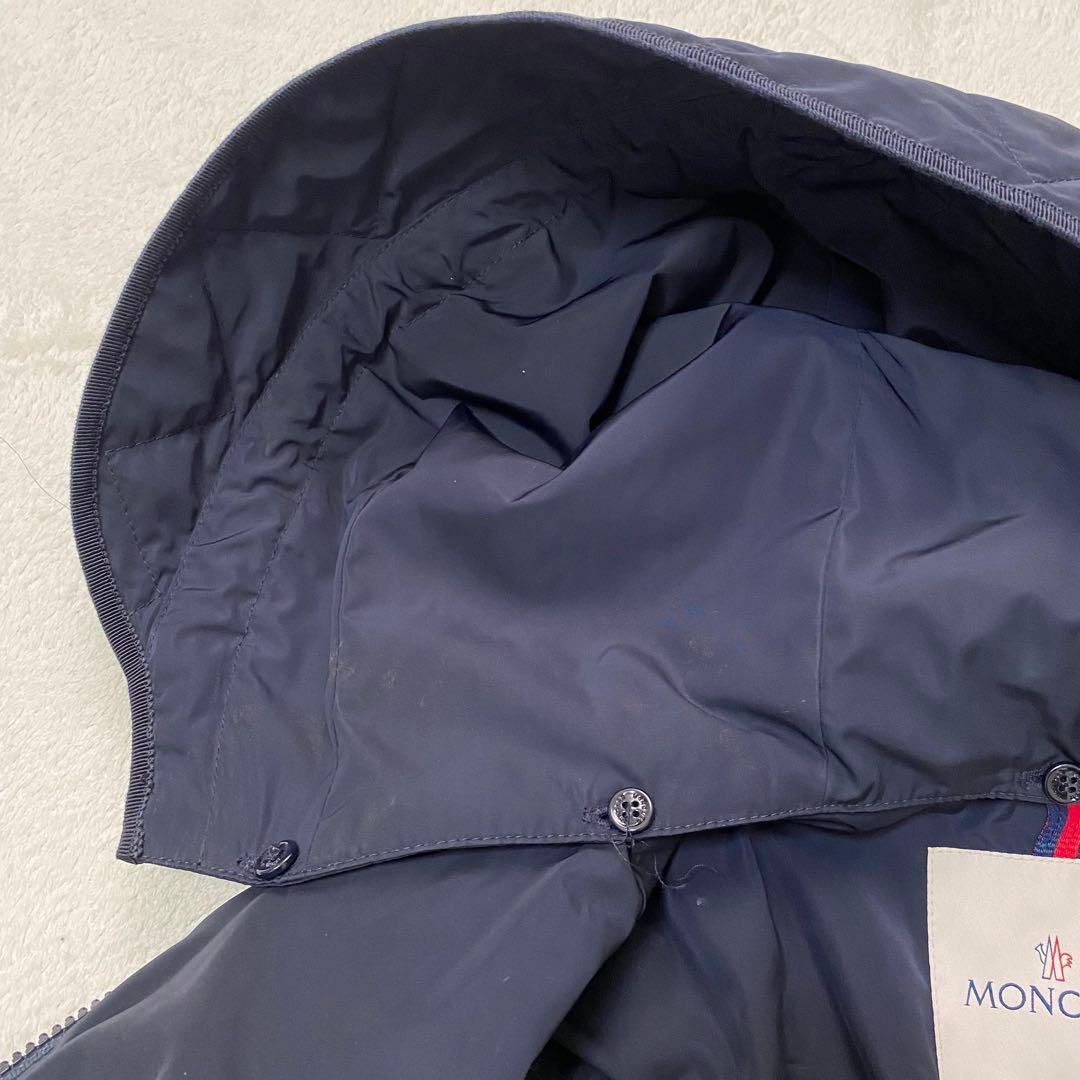 【美品3】MONCLER フード付きジャケットコート ANTHEMIS　ネイビー