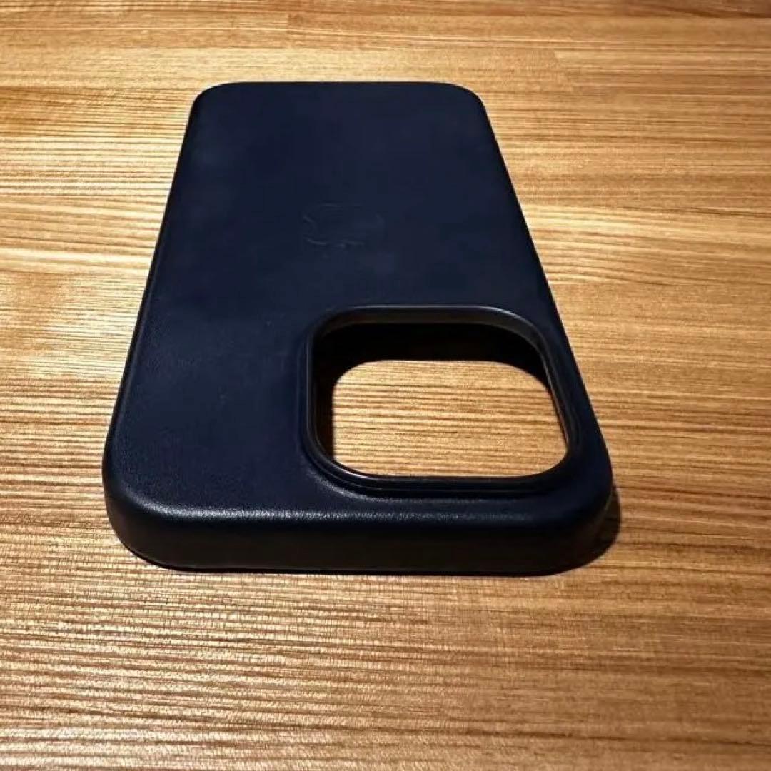 正規品　Apple純正 iPhone14pro レザーケース　【インク】
