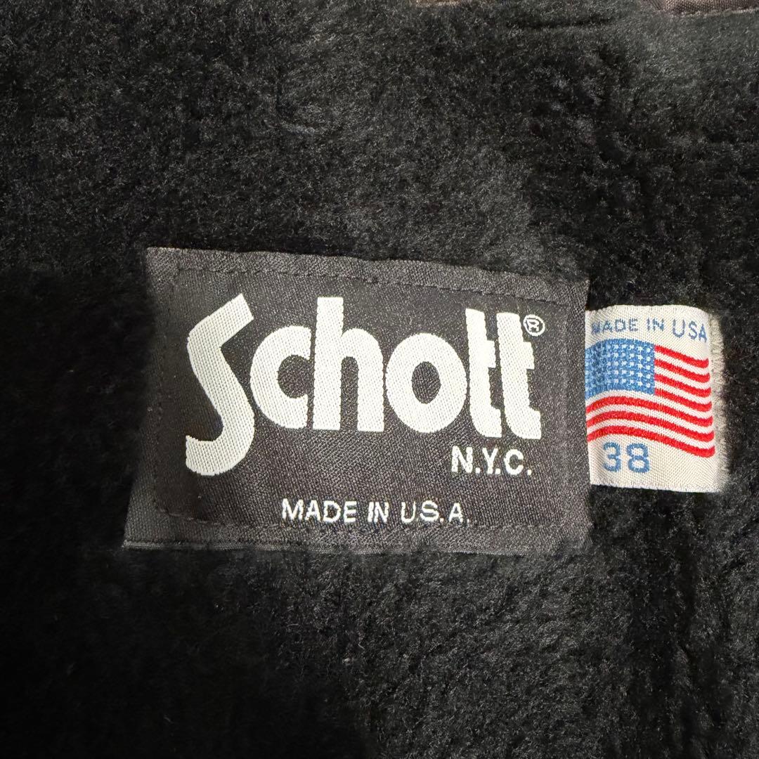 美品Lサイズ相当　ショット　618 シングルライダースジャケット　ライナー付き