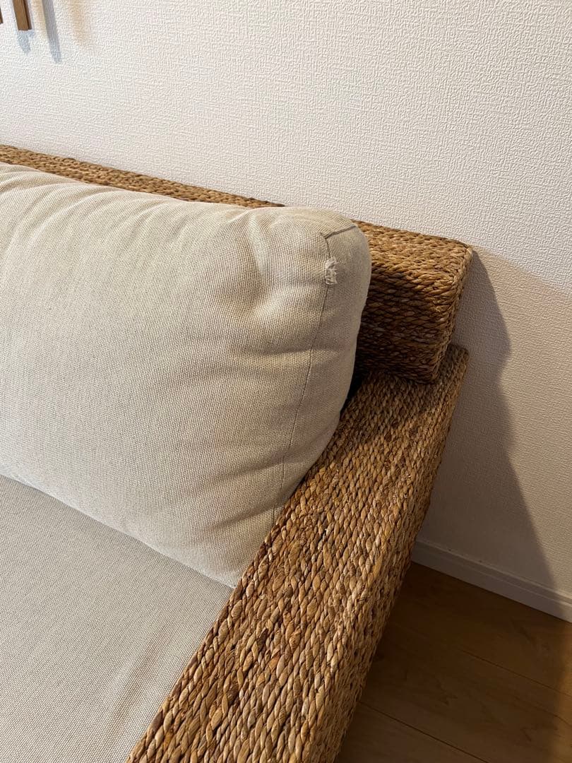 カジャ KAJA ソファ 3人掛け バリリゾート アジアンテイスト美品値段交渉可