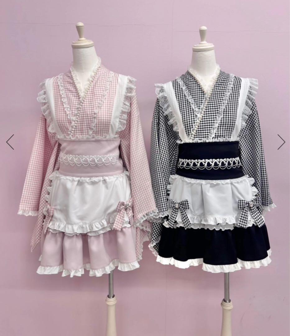 アンクルージュ AnkRouge 浴衣 ギンガムメイド浴衣ドレス