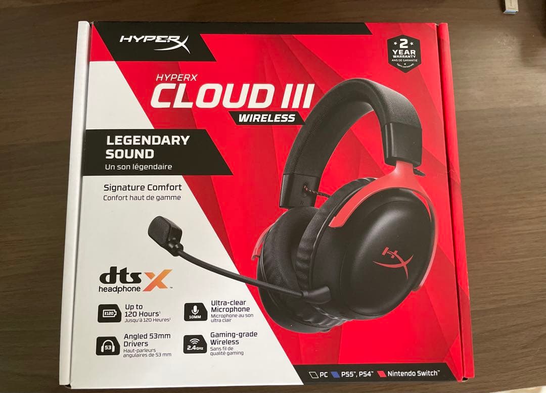 HyperX Cloud III Wirelessヘッドセット　新品未使用品