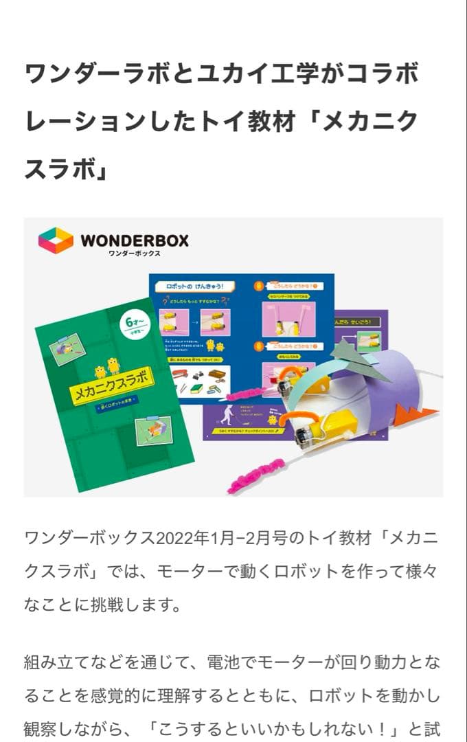 ワンダーボックス　特別エキスパートコース　8ヶ月分