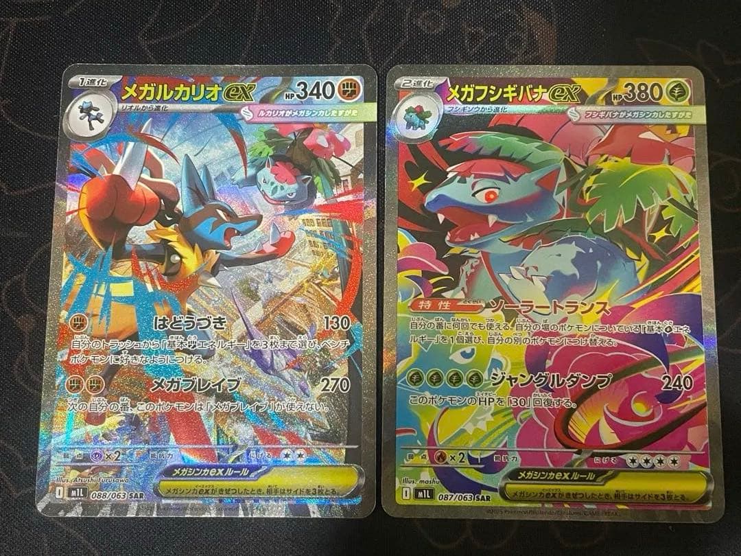 メガルカリオex　メガフシギバナex　SAR2枚 メガブレイブ
