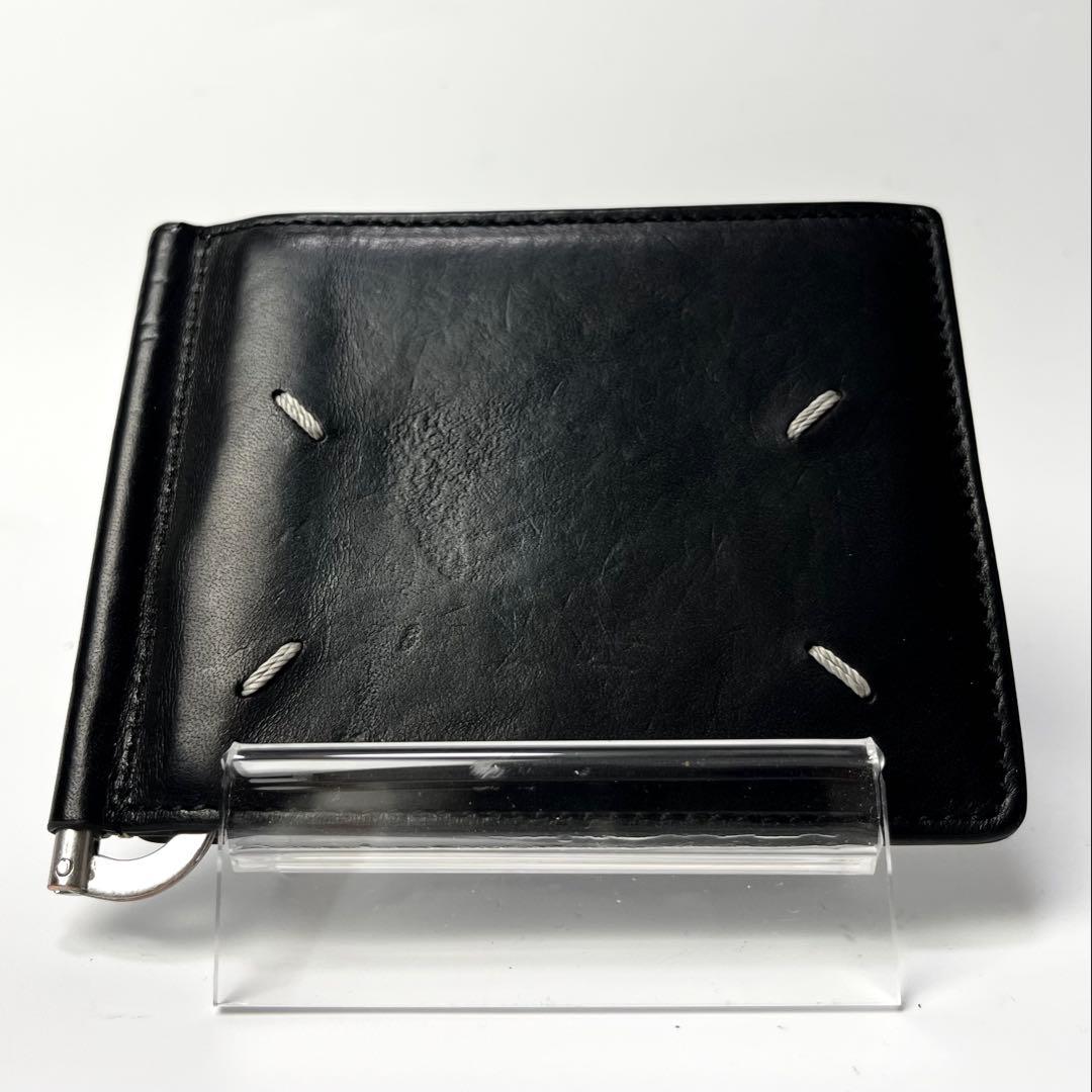 入手困難✨メゾンマルジェラ マネークリップ 札入れ カードケース 本革 ブラック