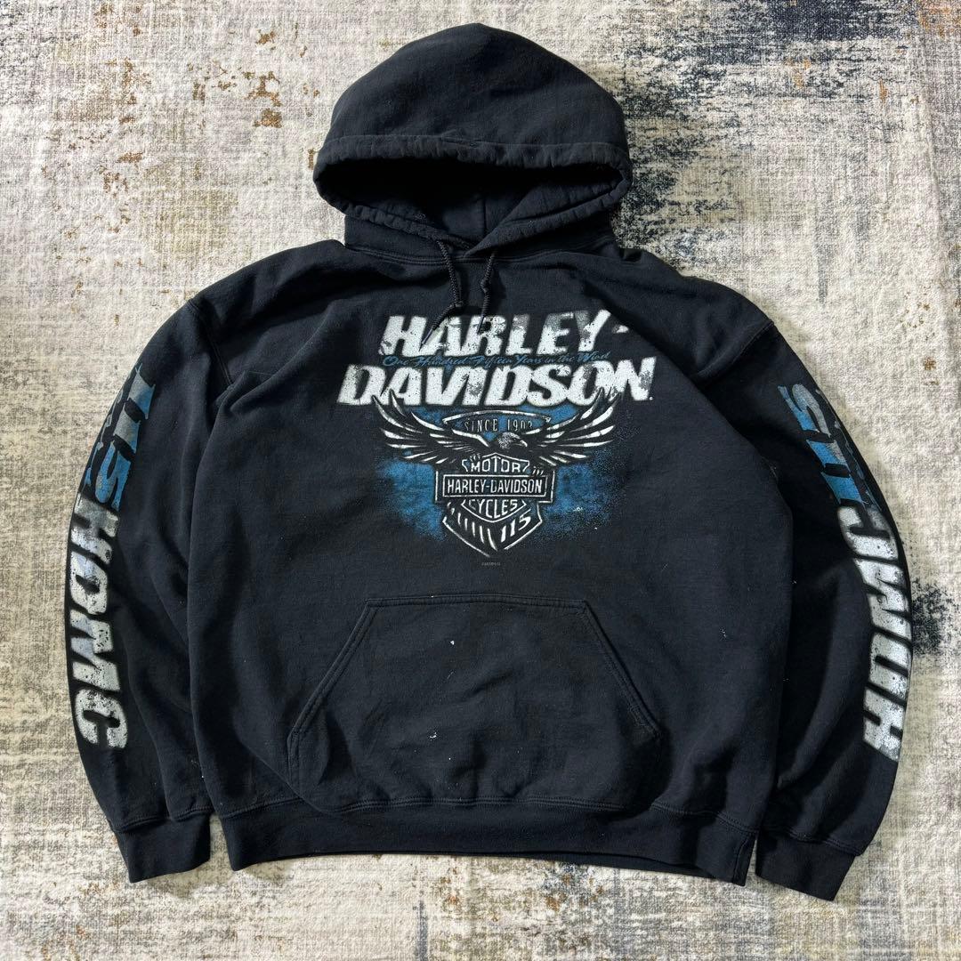 Harley Davidson ハーレーダビットソン スウェットパーカー 黒