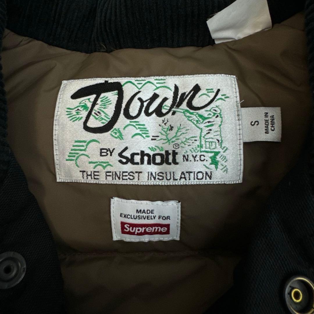 ジャケット・アウター Supreme Schott Canvas Down Trucker Jacke