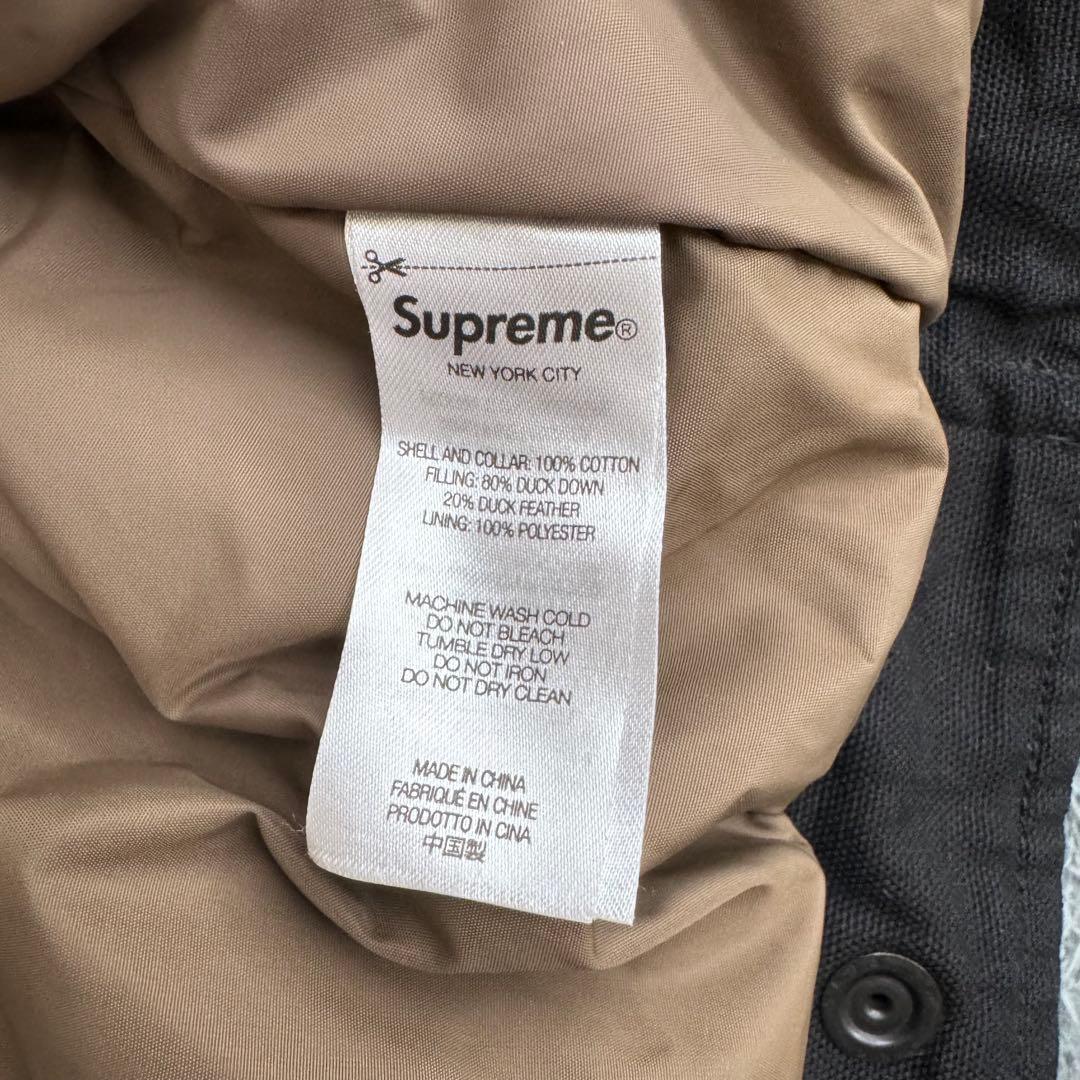 ジャケット・アウター Supreme Schott Canvas Down Trucker Jacke