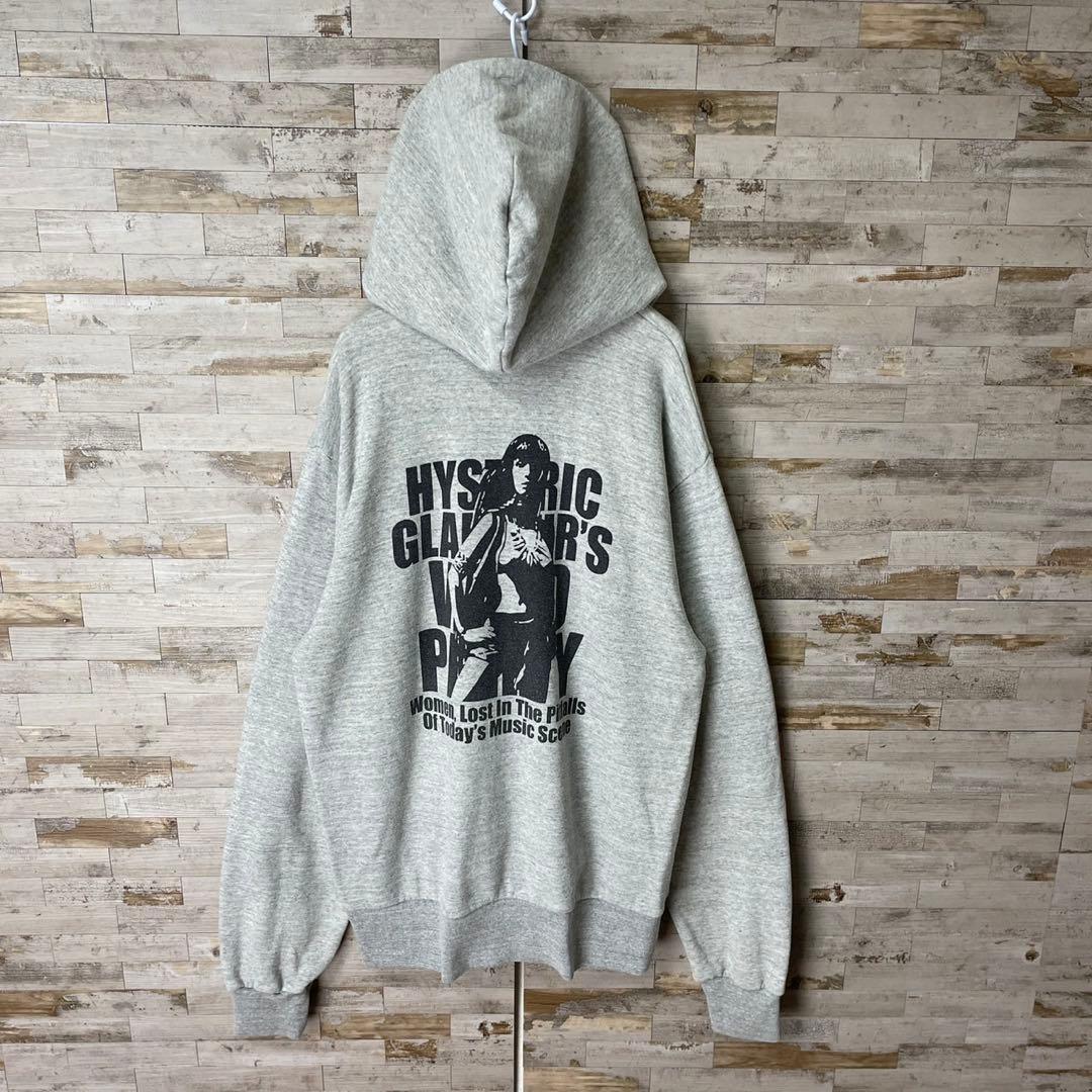 3468U【希少デザイン】ヒステリックグラマー☆ヒスガール ビッグロゴ パーカー