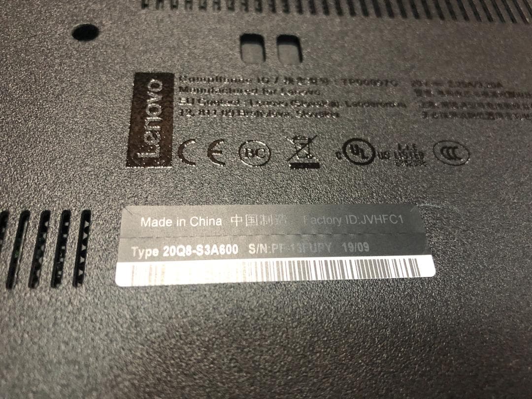 ThinkPad L590 Corei5 8GB SSD256GB win11⑲