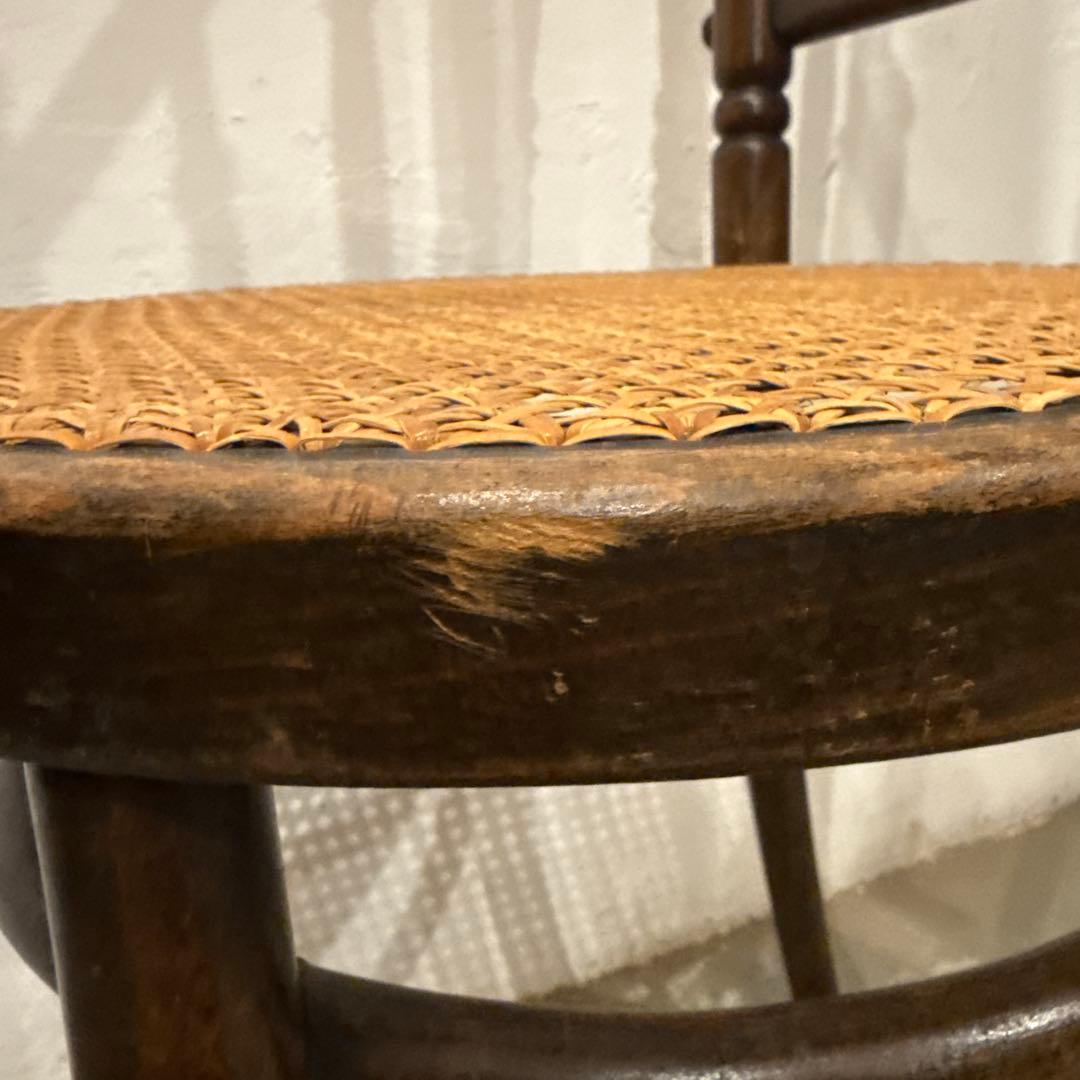 ヴィンテージ　ダイニングチェア　カフェチェア　籐　ラタン　1