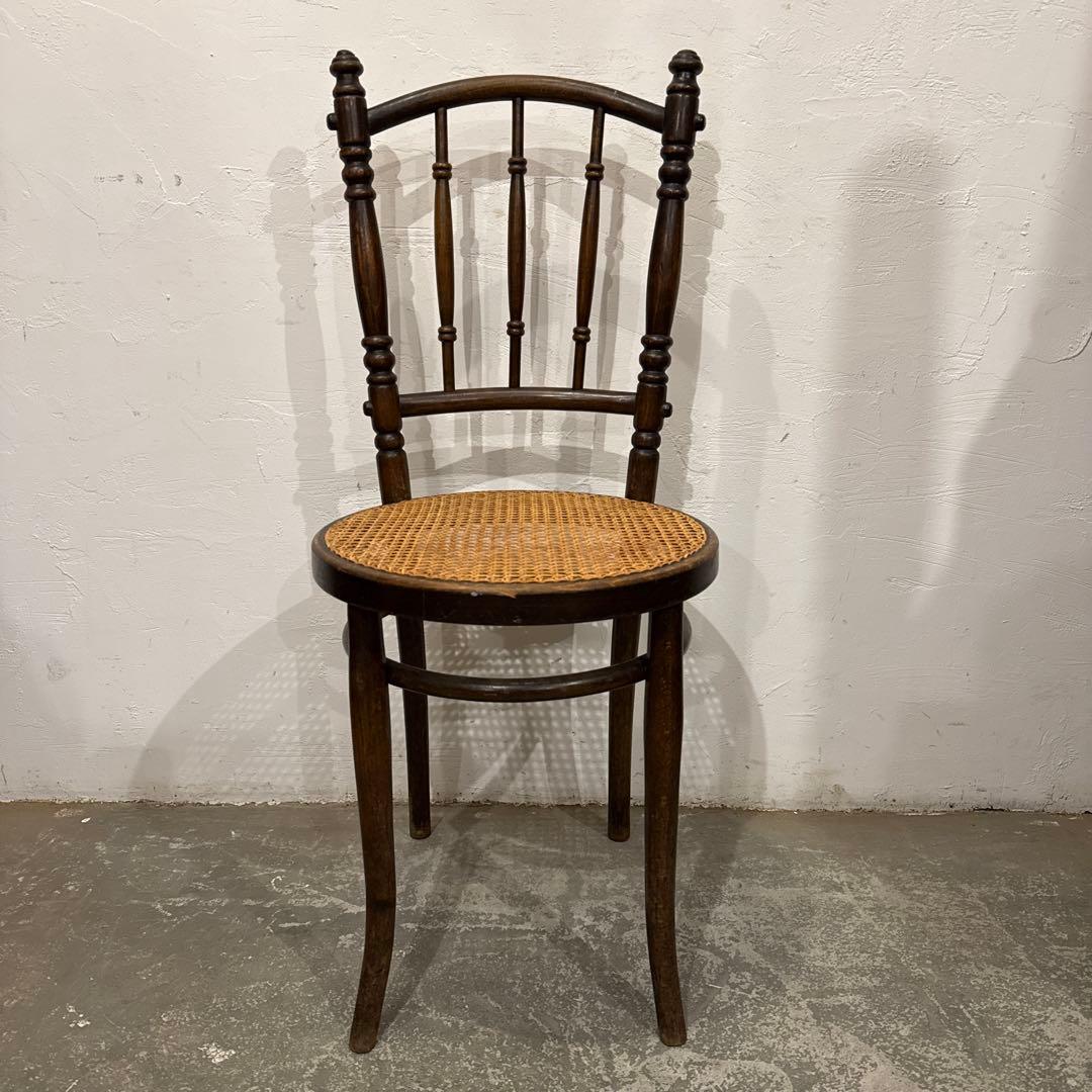 ヴィンテージ　ダイニングチェア　カフェチェア　籐　ラタン　1